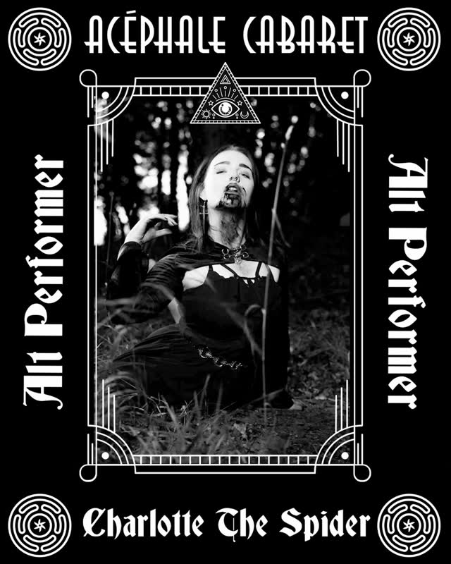 Live music, gothic DJs, transgressive drag, pole, burlesque event with Charlotte The Spider