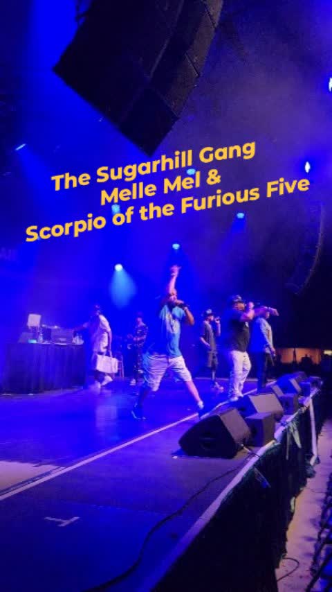 The Sugarhill Gang alongside Melle Mel & Scorpio of the Furious Five performing at the Luther Auto Bandshell during the 2026 Minnesota State Fair
