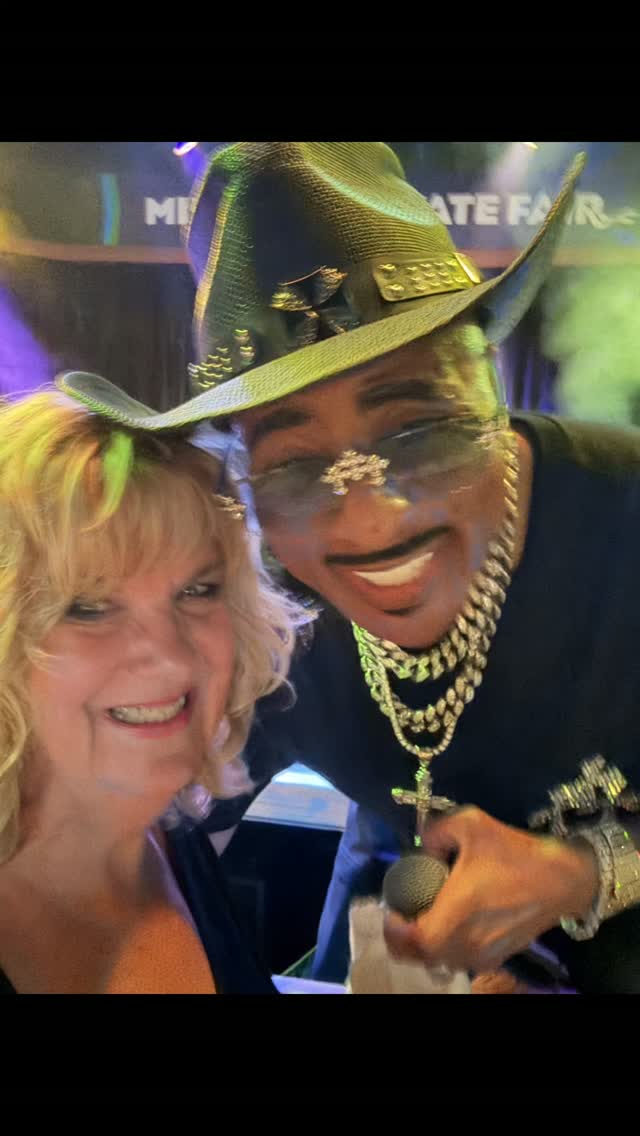 Henry "Hen Dogg" Williams, a touring member of the pioneering old-school hip-hop group, The Sugarhill Gang At the @mnstatefair Monday night