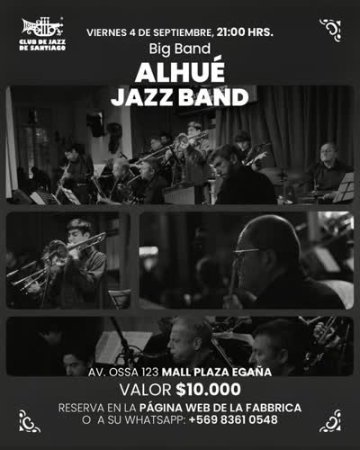 Este viernes nos acompaña la Alhué jazz band