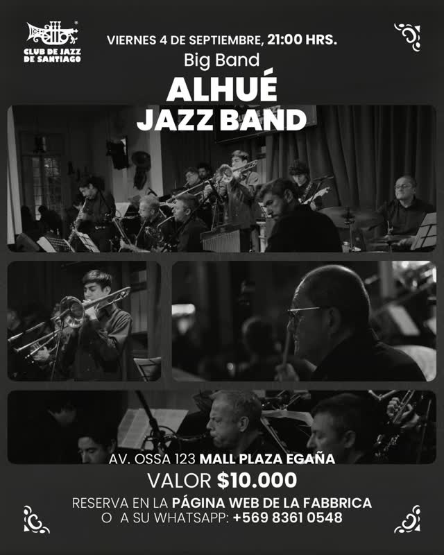 Este viernes nos acompaña la Alhué jazz band