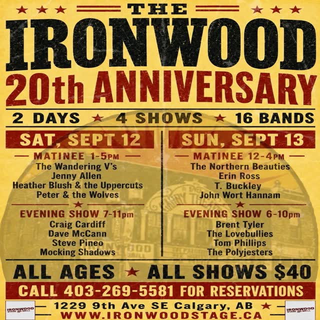 The Ironwood 20th Anniversary