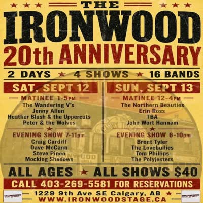 The Ironwood Stage & Grill 20th Anniversary Celebration Shows