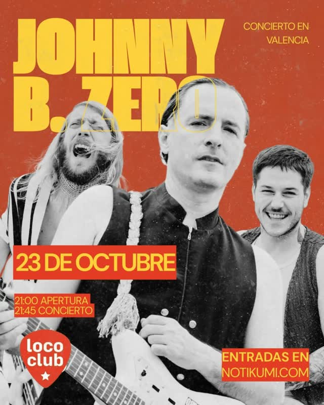 Concierto en Valencia el 23 de octubre en @lococlubvalencia