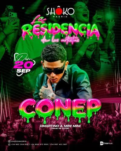 El 20 de septiembre, @conepmusicpr llega desde Puerto Rico con su mezcla de trap latino y reggaeton