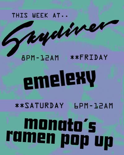 Skydiver This Week: emelexy & monato's ramen pop up