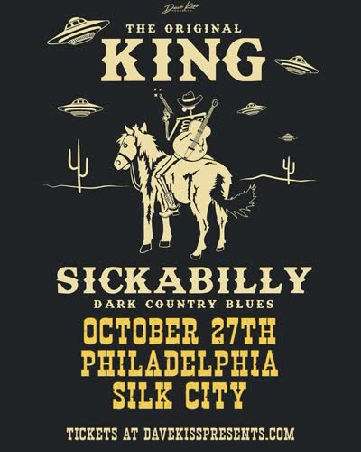 @kingsickabilly at @silkcitydiner on October 27!