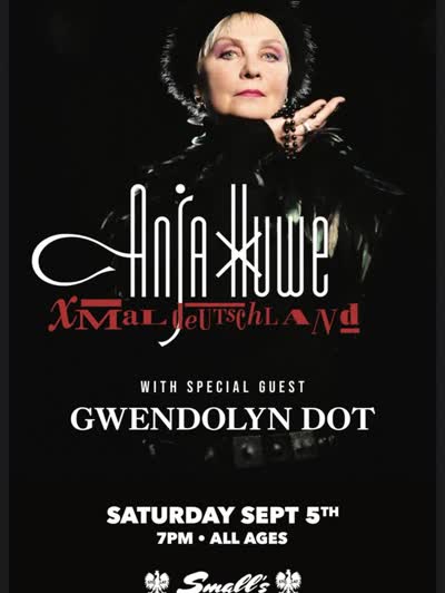 German Goth Rock Pioneers @huweanja with @xmaldeutschland_official stop by Smalls for the first time.