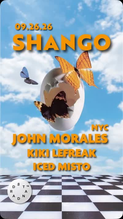 Shango’s debut @standardtime.to with a NYC legend JOHN MORALES, Kiki LeFreak and Iced Misto