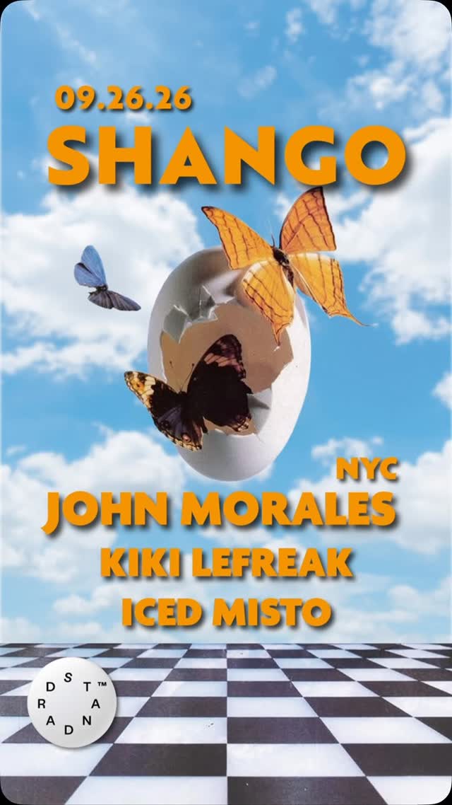 Shango’s debut @standardtime.to with a NYC legend JOHN MORALES, Kiki LeFreak and Iced Misto