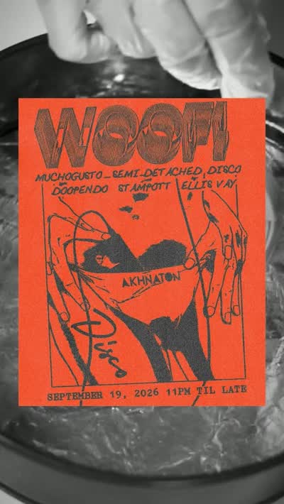 WOOF! at Akhnaton