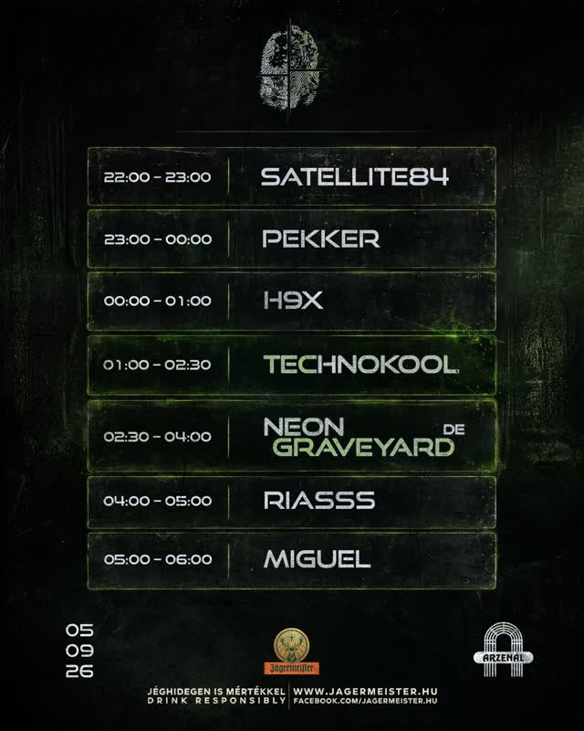 NEON GRAVEYARD • TECHNOKOOL • H9X • MIGUEL • PEKKER • RIASSS • SATELLITE84