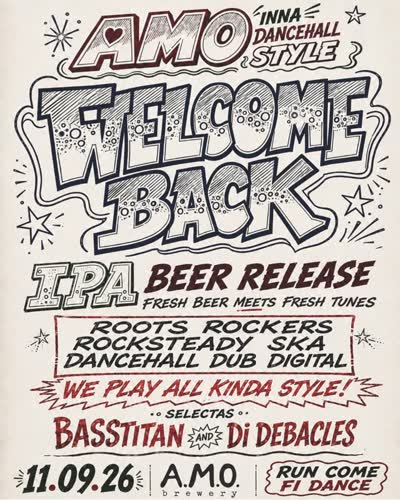 Welcome Back IPA Launch Party with DJs Basstitan and Di Debacles