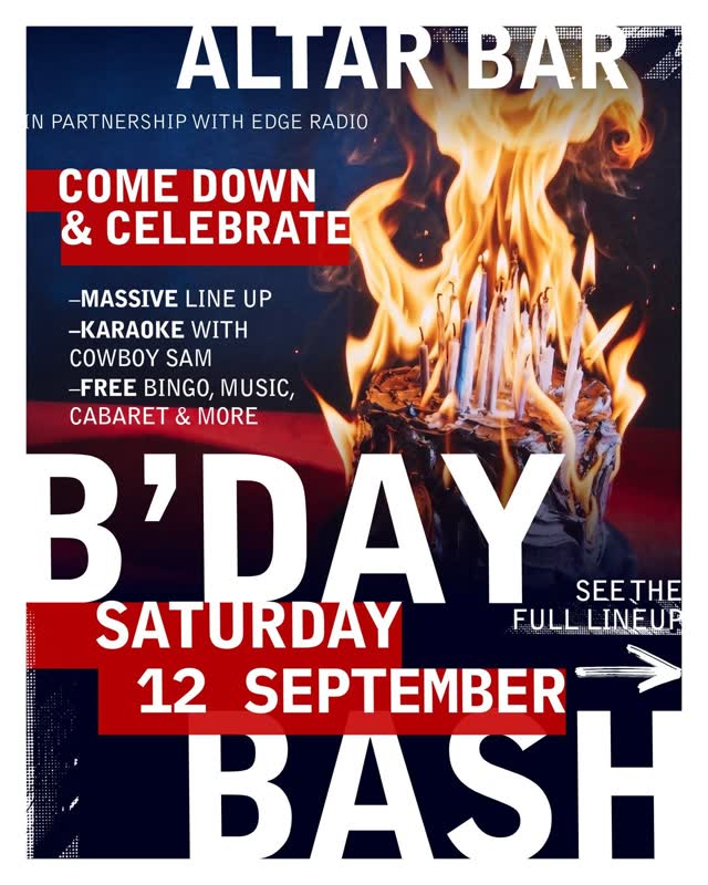 Altar Bar Re-birth Birthday Party