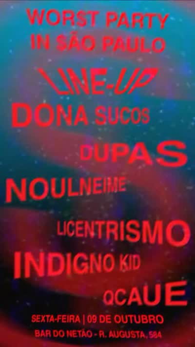 SAIU! Nosso line-up está pronto e o nosso encontro está mais que marcado dia 09 de outubro