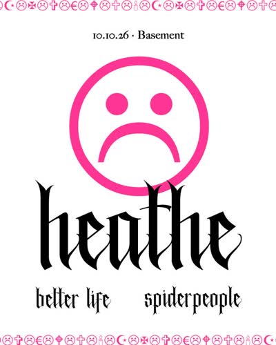 Better Life & Spiderpeople joins the bill for our Basement-show on October 10th!