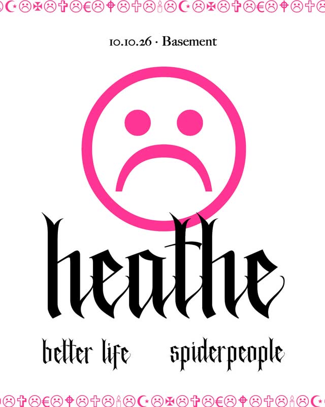 Better Life & Spiderpeople joins the bill for our Basement-show on October 10th!