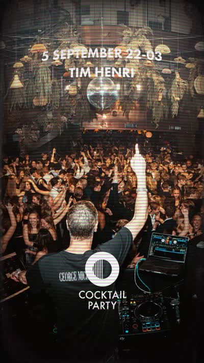 Tim Henri är tillbaka! På lördag 5 september tar han över The Cocktailparty på Biblioteket Live.