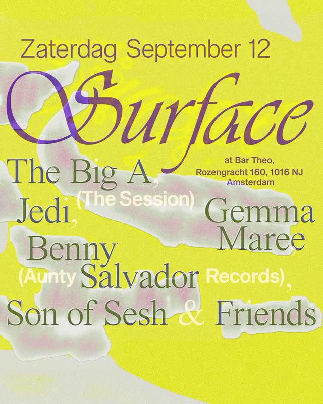 SURFACE at Bar Theo Amsterdam