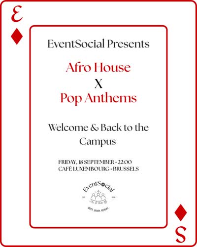 WHAT WILL BRUSSELS SOUND LIKE ON 18 SEPTEMBER? AFRO HOUSE X POP ANTHEMS