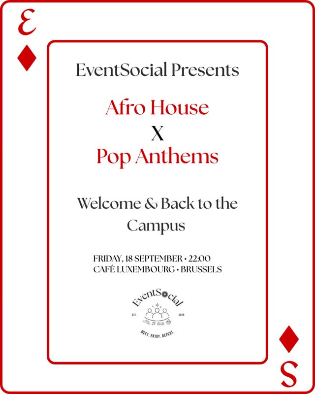 WHAT WILL BRUSSELS SOUND LIKE ON 18 SEPTEMBER? AFRO HOUSE X POP ANTHEMS