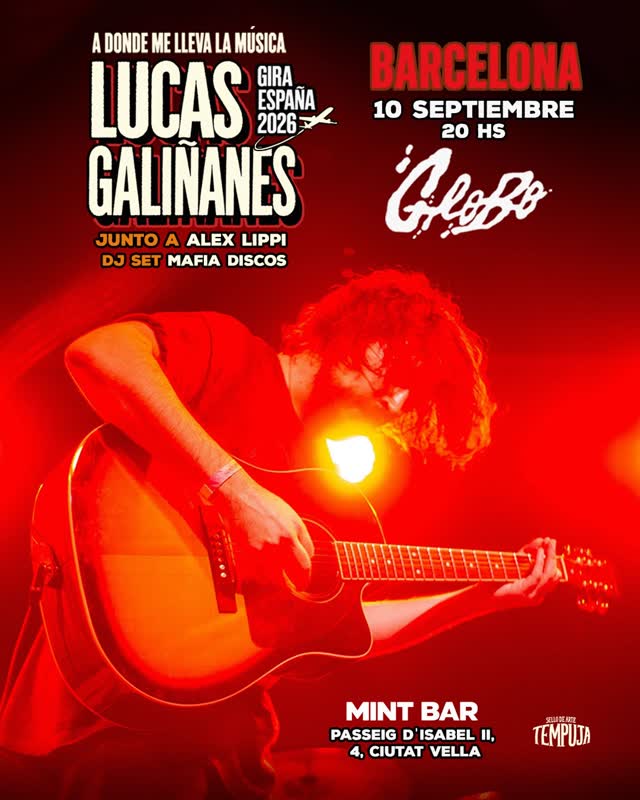 Lucas Galiñanes Gira España 2026 - Barcelona
