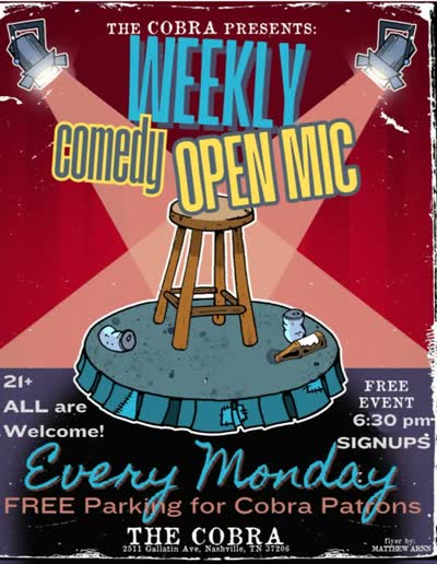 Weekly Comedy Open Mic