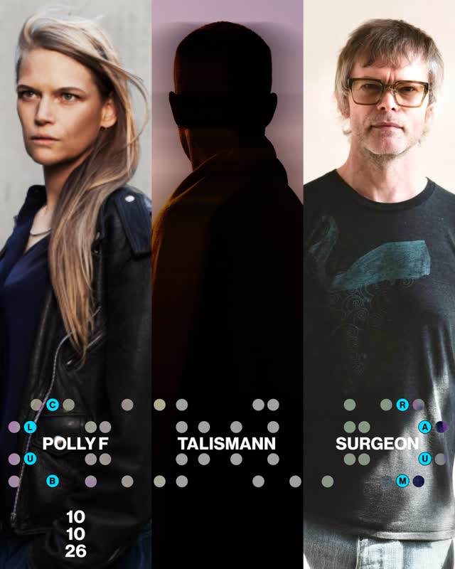 SPIELRAUM OG resident Polly F is joined by techno heavyweights Talismann and Surgeon