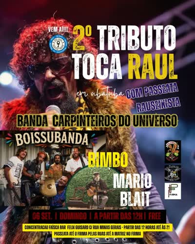 2º Tributo Toca Raul em Ubatuba