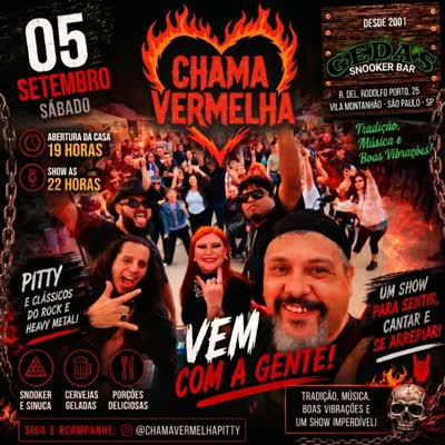 É DIA DE CHAMA VERMELHA NO GEDA’S!