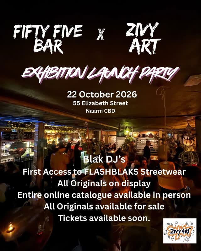 FIFTY FIVE BAR x ZIVY ART EXHIBITION LAUNCH PARTY