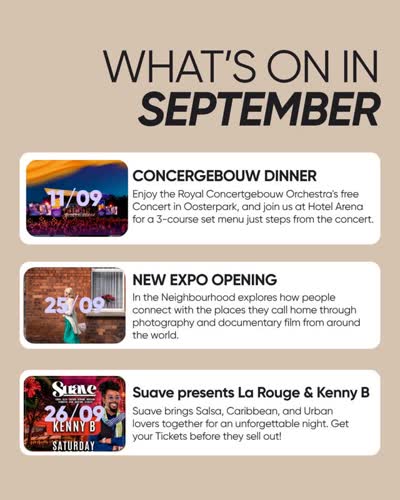 What’s on in September at Hotel Arena?