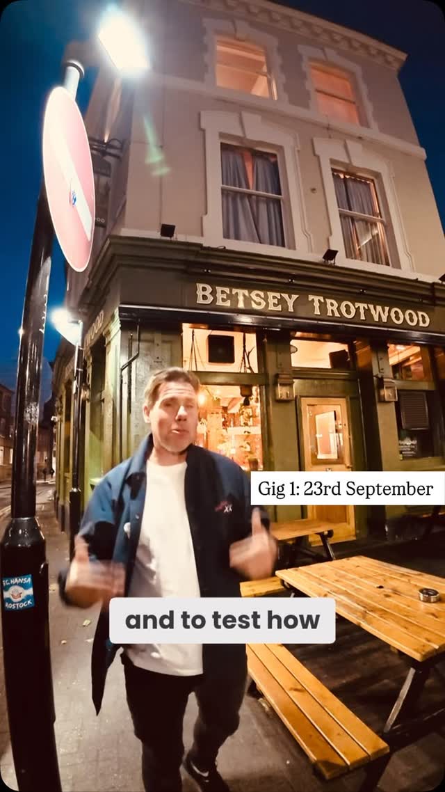 Warm-up tour at The Betsey Trotwood