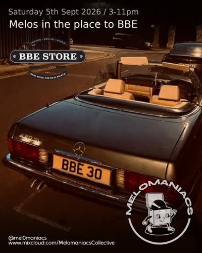 @mel0maniacs DJ Takeover at BBE Store