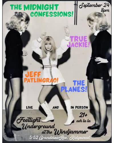 September 24 show at The Windjammer with @theplanesnyc @truejackieband and @jeffpatlingrao