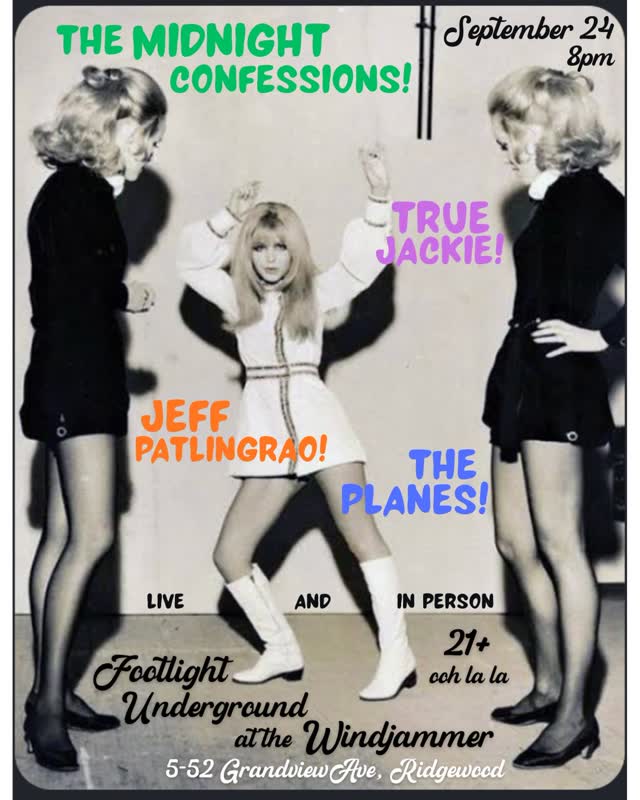 September 24 show at The Windjammer with @theplanesnyc @truejackieband and @jeffpatlingrao