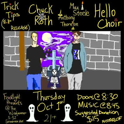 Trick Tips new music celebration: Words and Music at Footlight Presents @ Windjammer