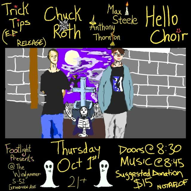 Trick Tips new music celebration: Words and Music at Footlight Presents @ Windjammer