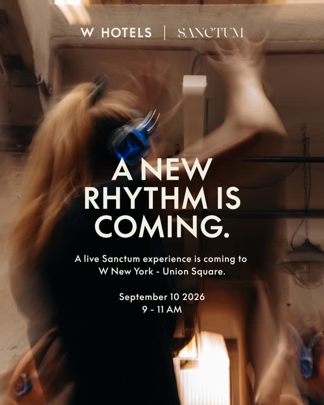 A NEW RHYTHM IS COMING. A live Sanctum experience