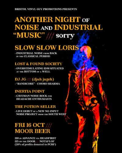 Bristol Vinyl Guy Promotions Presents: @slow_slow_loris, @lost.and.found.society, @dj_jg__, @inertiapoint, THE POTION SELLER