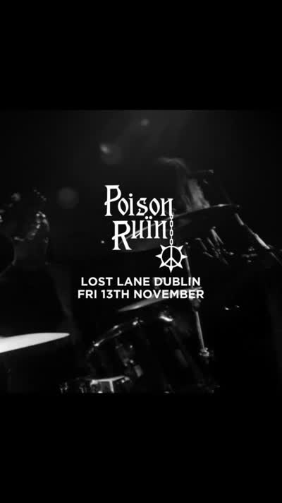 @poisonruin with Special Branch! @relapserecords @lostlanedublin Friday 13th November. Tickets from Foggynotions.ie