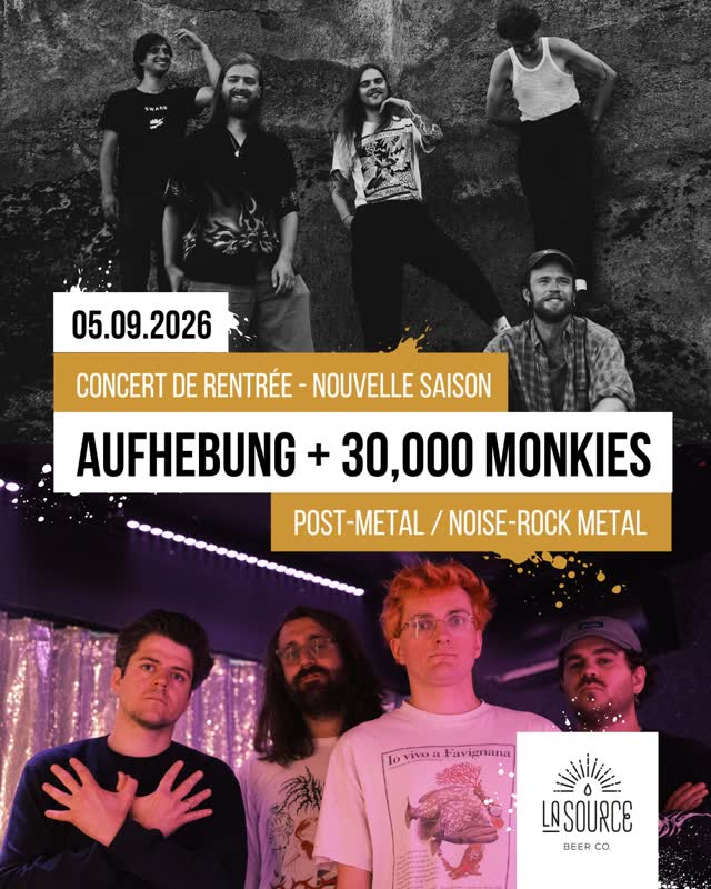 Soirée de rentrée gratuite : 30000monkies & aufhebung_band