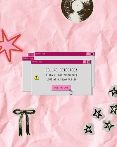 COLLAB DETECTED! dilba and Emma Zetterberg are LIVE together at Musslan 5/9!