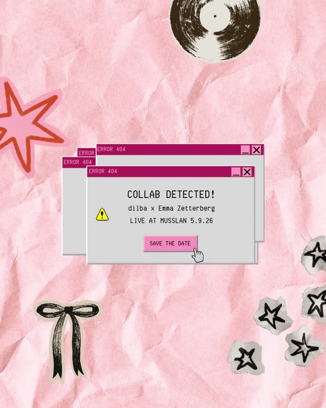 COLLAB DETECTED! dilba and Emma Zetterberg are LIVE together at Musslan 5/9!
