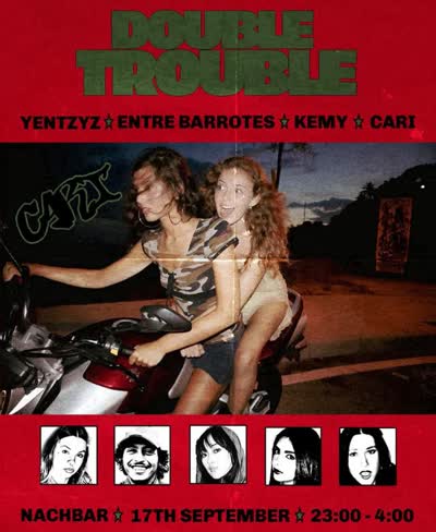 THURSDAY 17th SEPTEMBER. Double Trouble returns to @nachbar_169 with one mission: forget what you think you know about genres!
