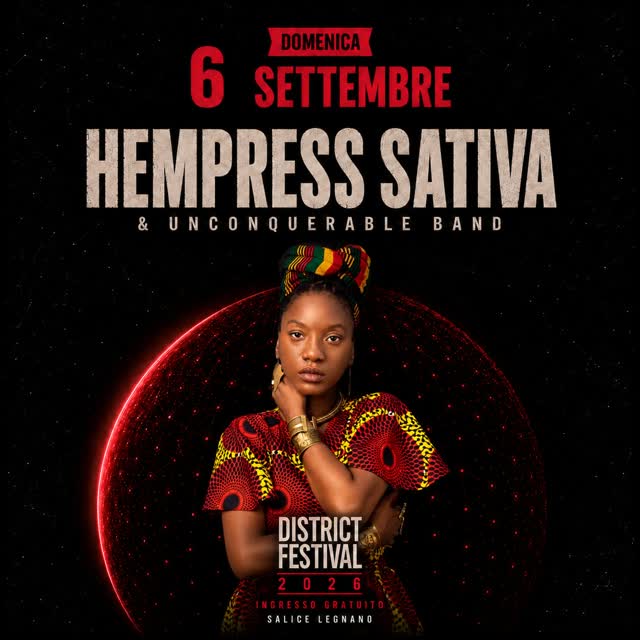 DOMENICA 6 SETTEMBRE - Hempress Sativa / De Strangers / Back A Bush