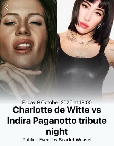 Charlotte de Witte vs Indira Paganotto tribute night