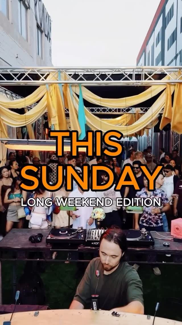 Long Weekend Alert 🚨 This Sunday! @sunday.sessions.la x @trommelmusic