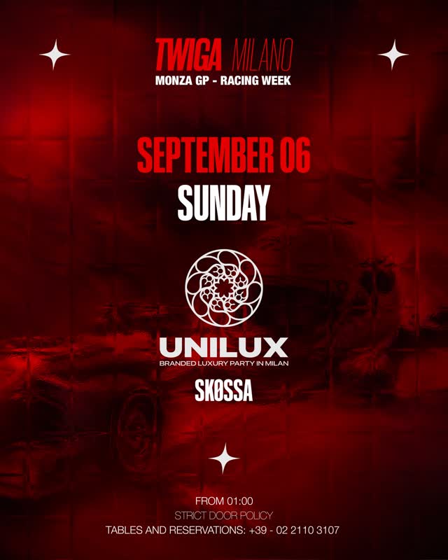 uni.lux.party party takes over Twiga Milano