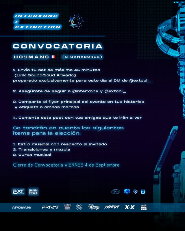 Buscamos talento local para acompañar a @hoymans_ este 10 de septiembre en Random, Tunja.